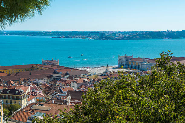 istock Aerial view of Commerce Square (Praca do Comercio) 539983444