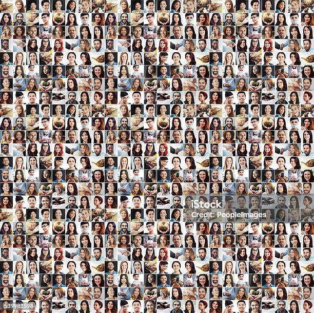 Diversity And Difference Stock Photo - Download Image Now - Image Montage, Composite Image, Human Face