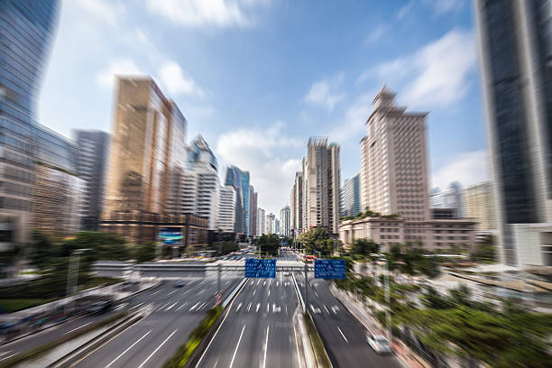 istock Motion Blured View of Cityscape 539984062