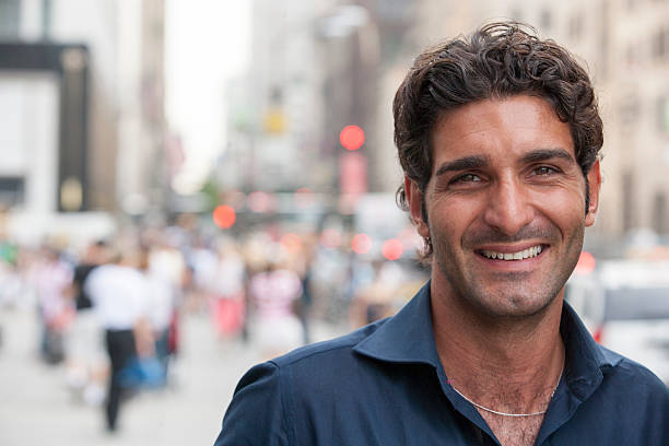 istock Pedestrian portrait in city 539987560