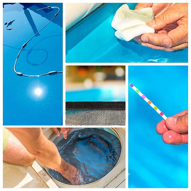 istock Collage maintenance of a private pool 539987816