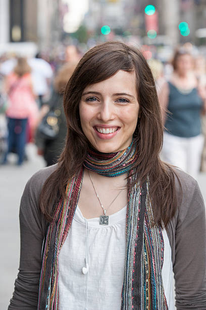 istock Pedestrian portrait in city 539987992