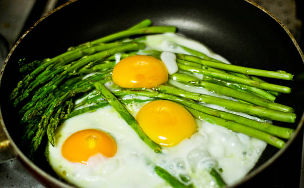 Cooking Healthy Breakfast stock photo