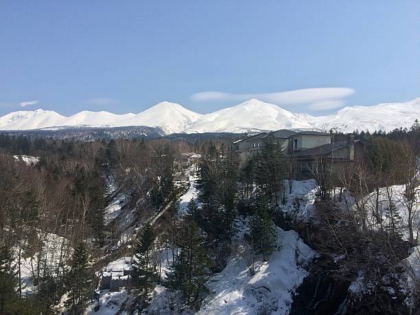 istock Snowy Mountains In Hokkaido, Japan 539988966