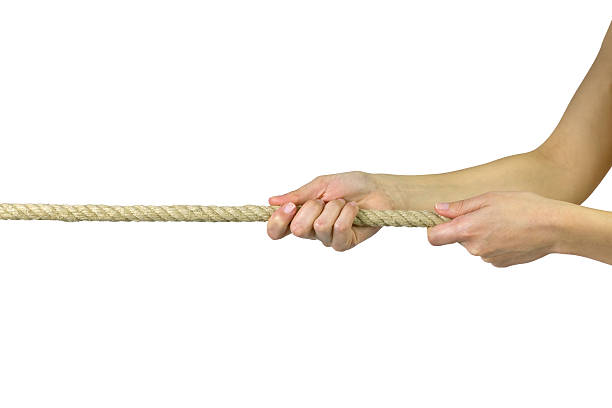 istock One person tug of war 539990622
