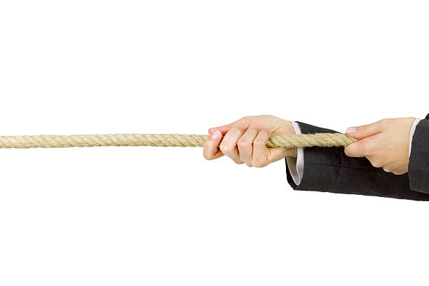 istock Business tug of war 539990884