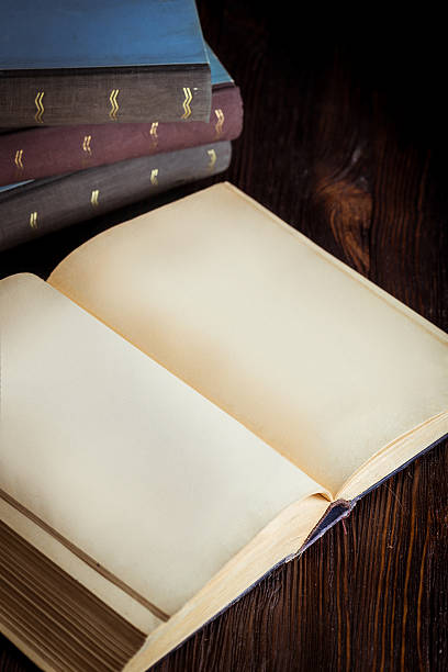 istock Open book in vintage light tone color 540091836