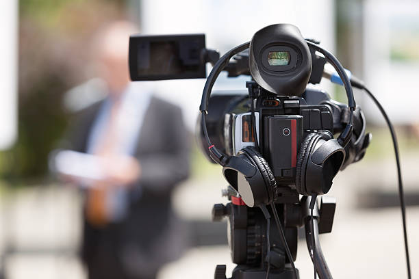 istock News conference. Spokesman. 540092074