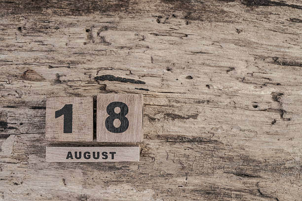 istock cube calendar for august on wooden background with copy space 540092764