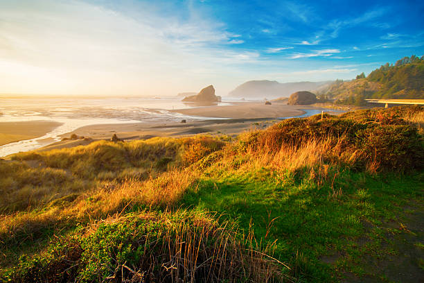 istock Sunrise at Oregon coast, Pacific ocean, Cannon beach 540095768