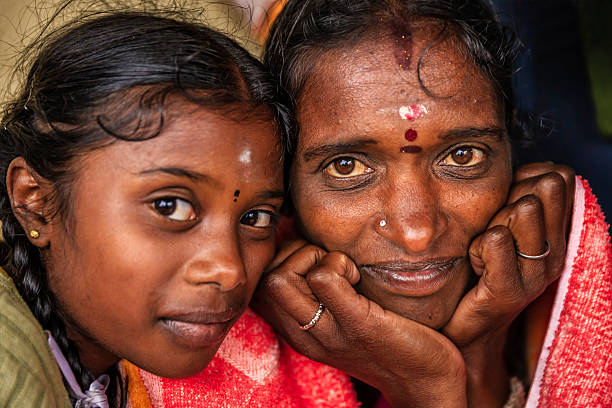 istock Mother with her daughter keep each other warm, Ceylon 540098456