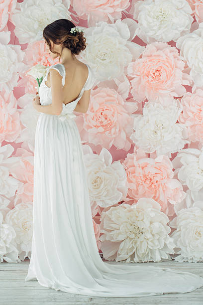 istock Studio shot of young beautiful bride 540100912