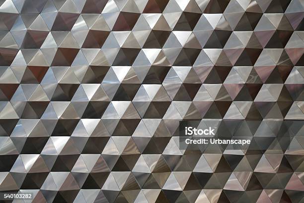 Hexagonal Metal Pattern Background Light And Shade Metal Texture Abstract Stock Photo - Download Image Now