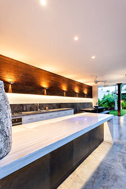 istock Outdoor kitchen and flashing lights 540103296