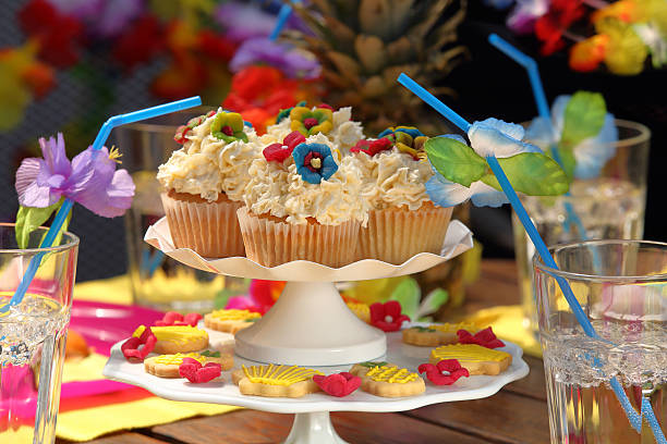 istock Freshly baked tropical muffins with pineapple and coconut 540105208