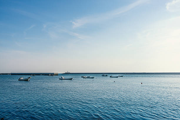 Scenery of the beautifully fishing port Scenery of the beautifully fishing port in Japan sound port stock pictures, royalty-free photos & images