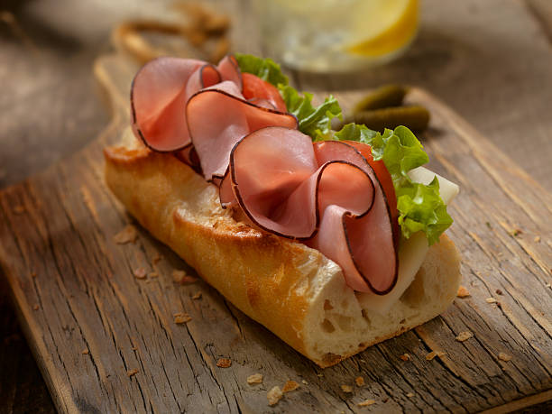 istock Ham and and Cheese Sandwich on a baguette 540111606