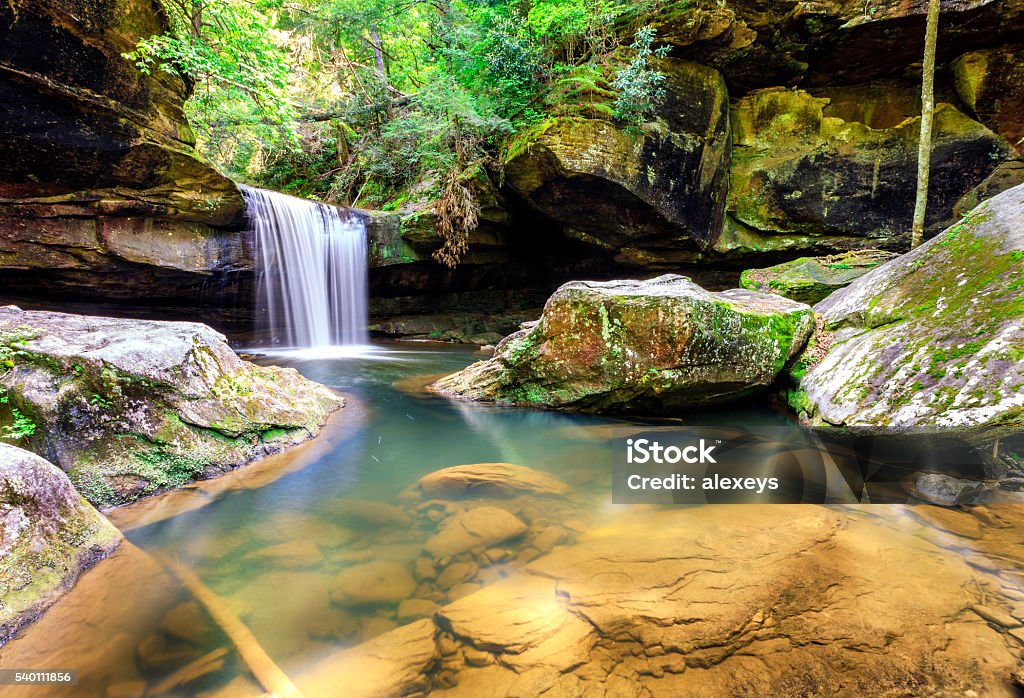 Dog Slaughter Falls Dog Slaughter Falls in the Daniel Boone National Forest in Southern Kentucky Kentucky Stock Photo
