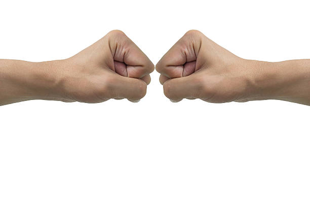 istock Isolated fist hands bumping 540115204
