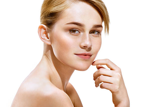 istock Nice blonde woman with make up 540116324