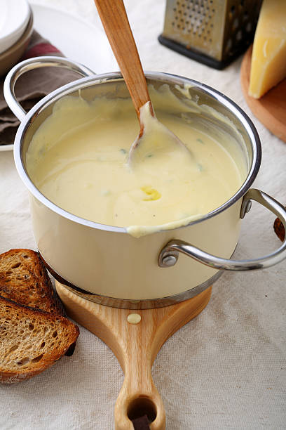 istock hot cream soup in saucepan 540117290