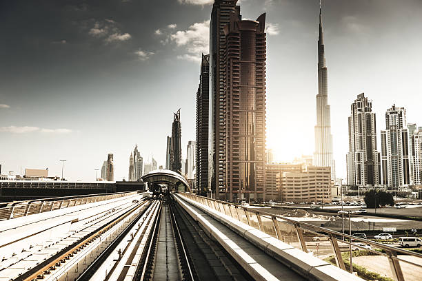 istock dubai skyline with downtown on the metro 540120314