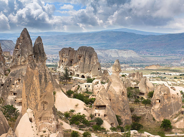 istock Panorama of unique geological formations in Cappadocia. 540120908