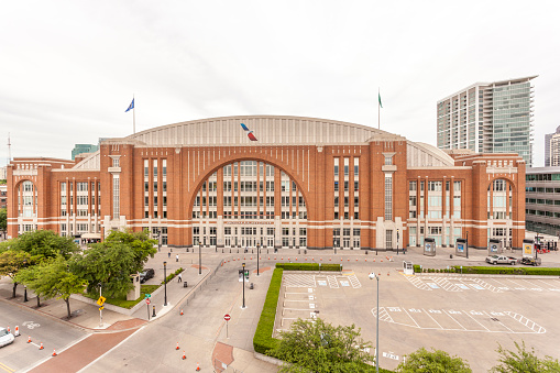 Dallas, Tx, USA - April 8, 2016: American Airlines Center Arena in Dallas. Texas, United States