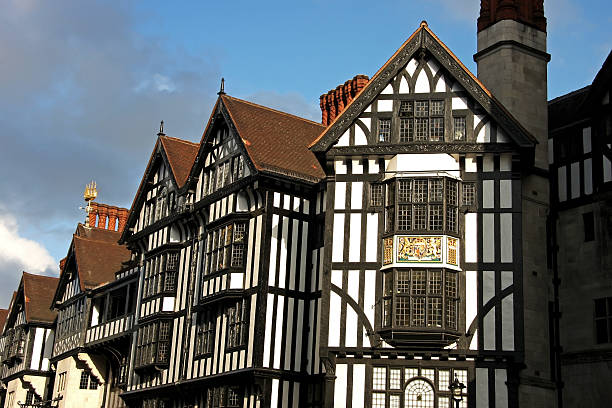 istock Typical beautiful London houses in England 540125442
