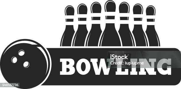 Vector Set Of Bowling Emblems Stock Illustration - Download Image Now - Bowling Ball, Black Color, Illustration