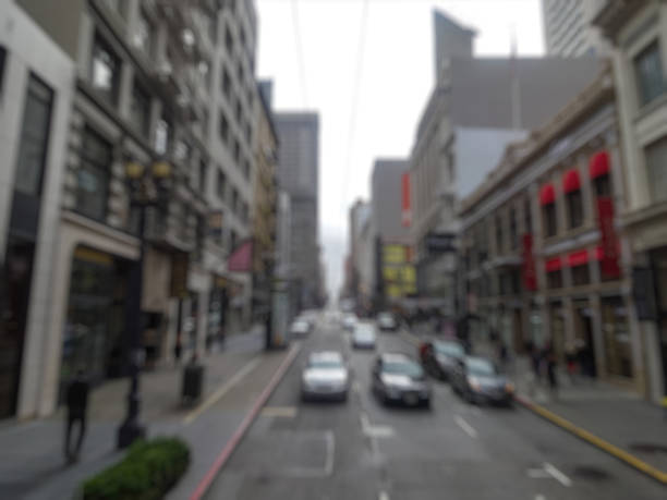istock Blurred city and people urban scene 540128516