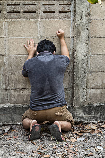 istock Back view of a man had depression and sadness 540128776