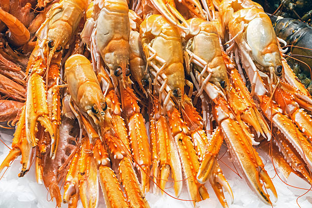 istock Fresh prawns for sale at a market 540129956