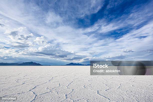 White Salt Flats Near Salt Lake City Utah Stock Photo - Download Image Now - Salt Flat, Sky, Desert Area