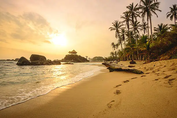 Sunrise at Cabo San Juan in Tayrona National Park