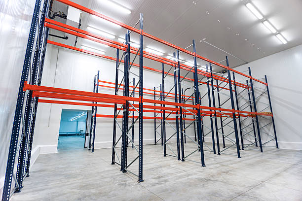istock Inside of Big Industrial Refrigerator Storage at -30 Celcius 540208156