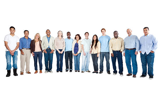 istock Happy large group of diverse people 540208676