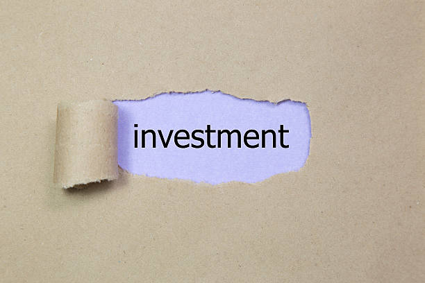 istock investment word written under torn paper. 540209976