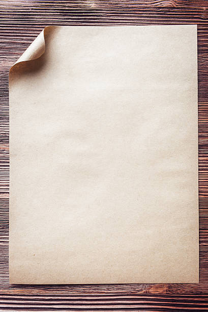 istock Empty paper sheet on vintage wooden background 540213630
