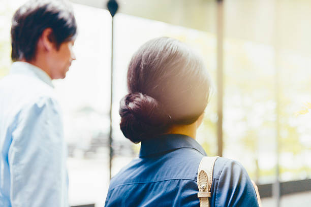 istock Japanese Business People Walking Outside on a Work Break 540214216