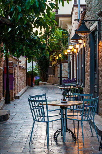 Pub in an old town stock photo