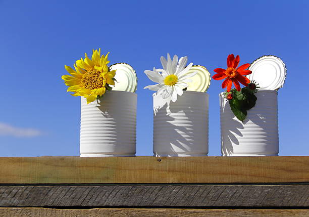 istock Set of recycled cans. 540215218