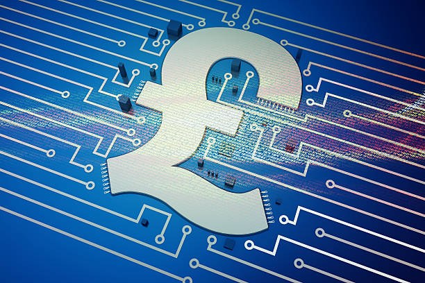 istock The symbols and the circuit board 540219414
