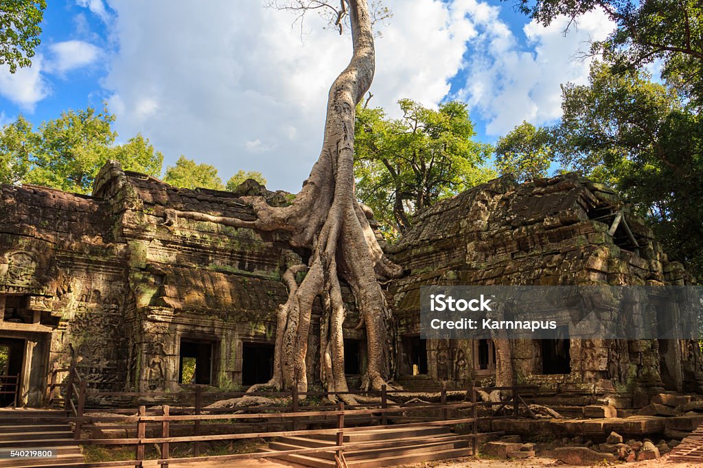 Temple Ta Prohm, architecture ancienne au Cambodge - Photo de Angkor libre de droits