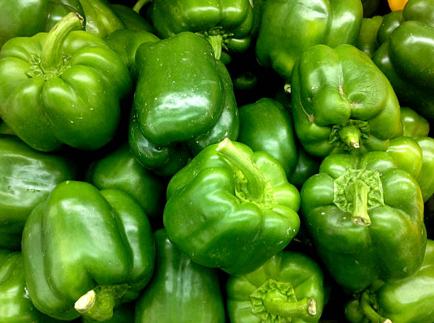 istock Colorful bell peppers, natural background 540222658