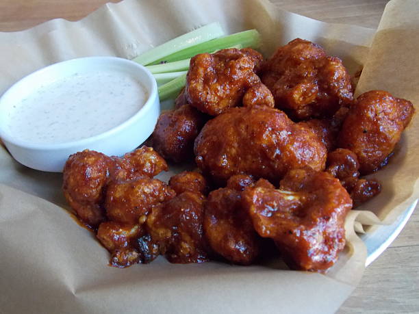 istock Buffalo Cauliflower Wings with Ranch Dressing 540223936