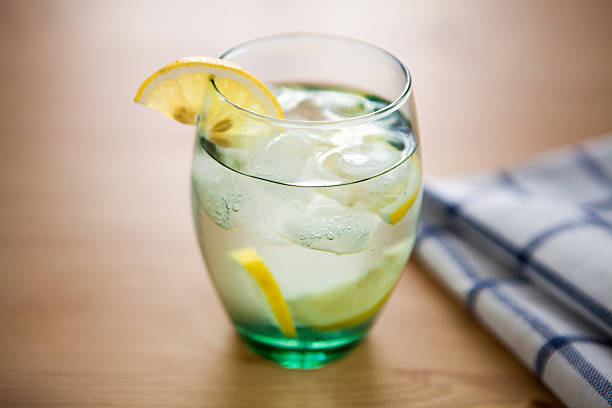 istock Glass of Fresh water with lemon 540232108