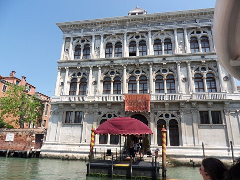 The bell tower of San Marco in old Venice