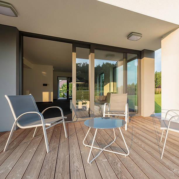 istock Patio and comfortable furniture set 540363780