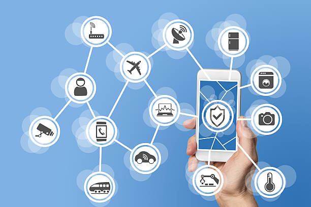 istock Internet of things security concept illustrated 540365648